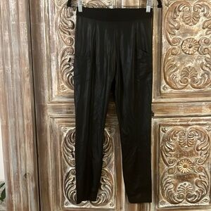 BCBG faux leather leggings